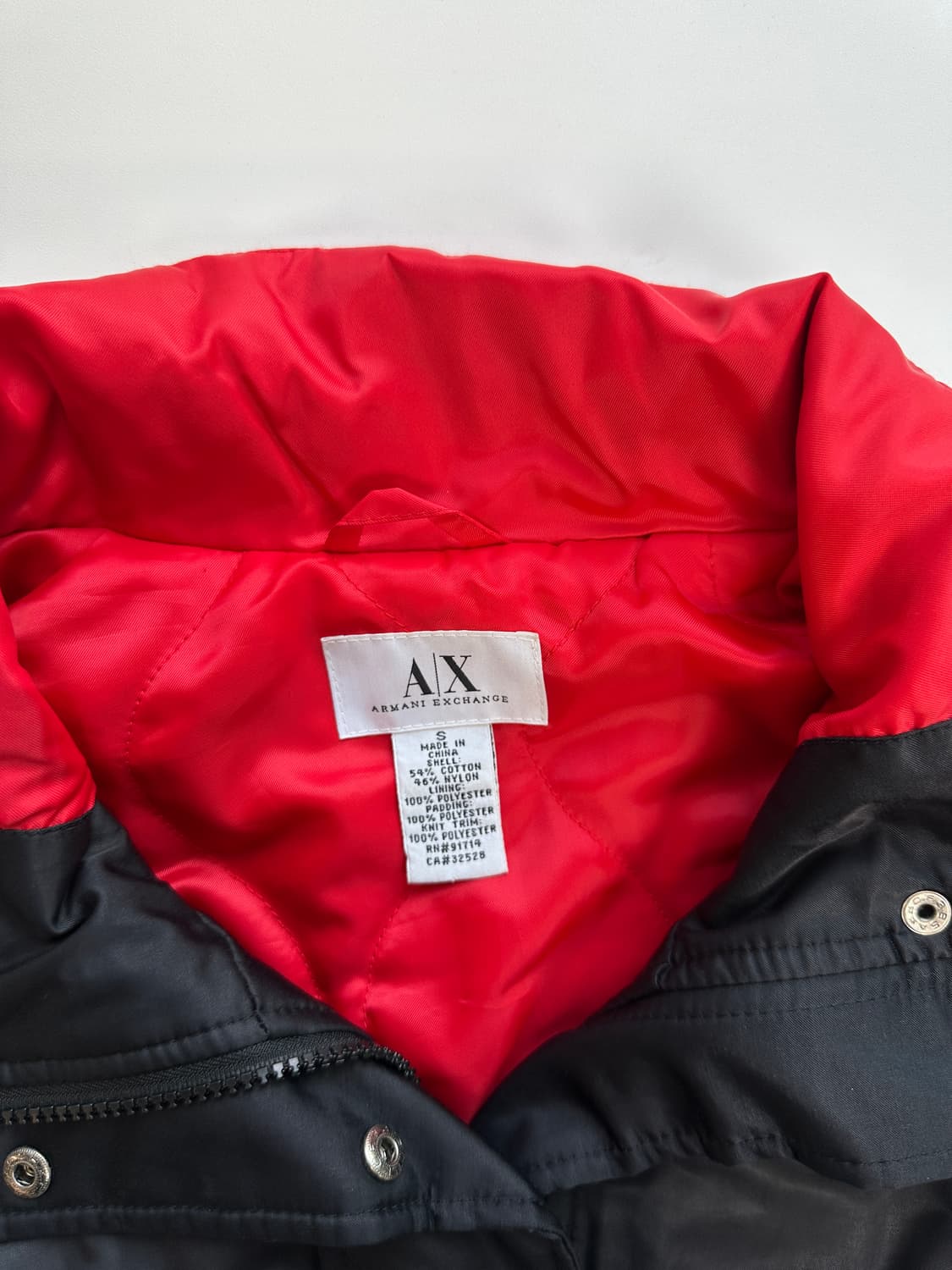 아르마니 ma-1 새틴 블루종 y2k 상품이미지5