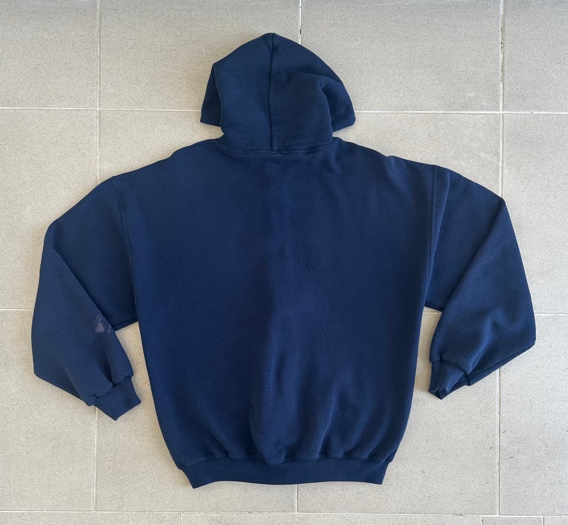 90s 빈티지 러셀 후드집업 네이비 L 상품이미지2