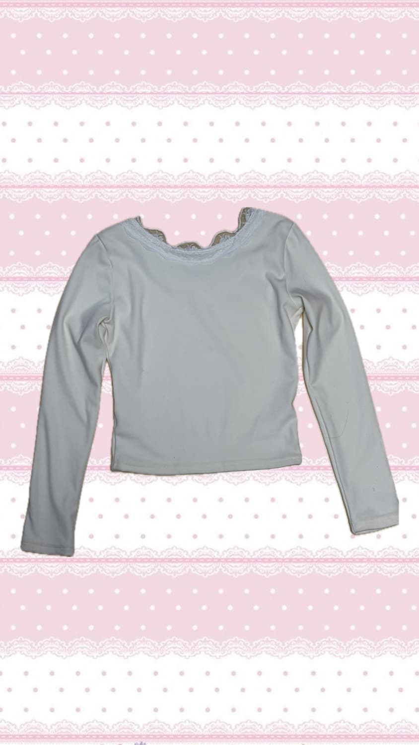 청순 히메 시로갸루깔 빈티지 롱슬리브 상품이미지2