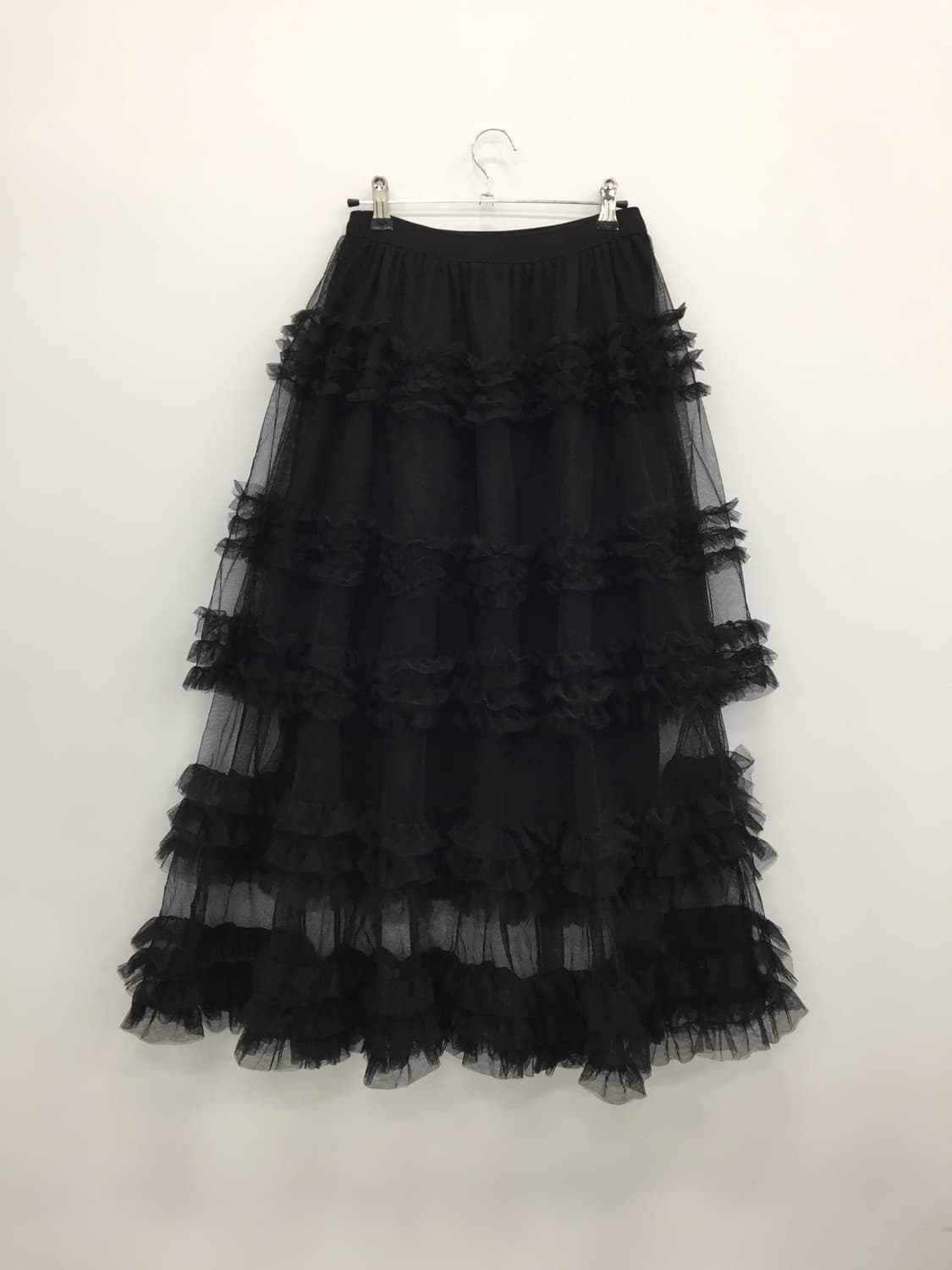 Jpn Dark Fairycore Tiered Maxi Skirt 상품이미지5