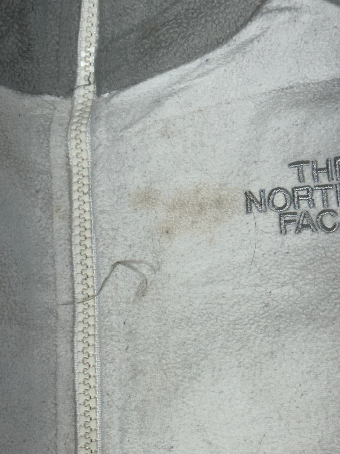 노스페이스 화이트 그레이 후리스 뽀글이 자켓  상품이미지8
