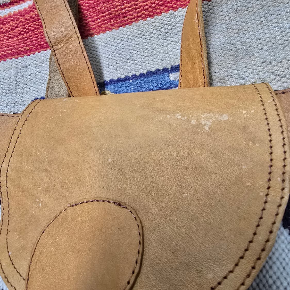 치마요 오르테가 나바호 에스닉패턴 울 가죽 백팩 상품이미지2