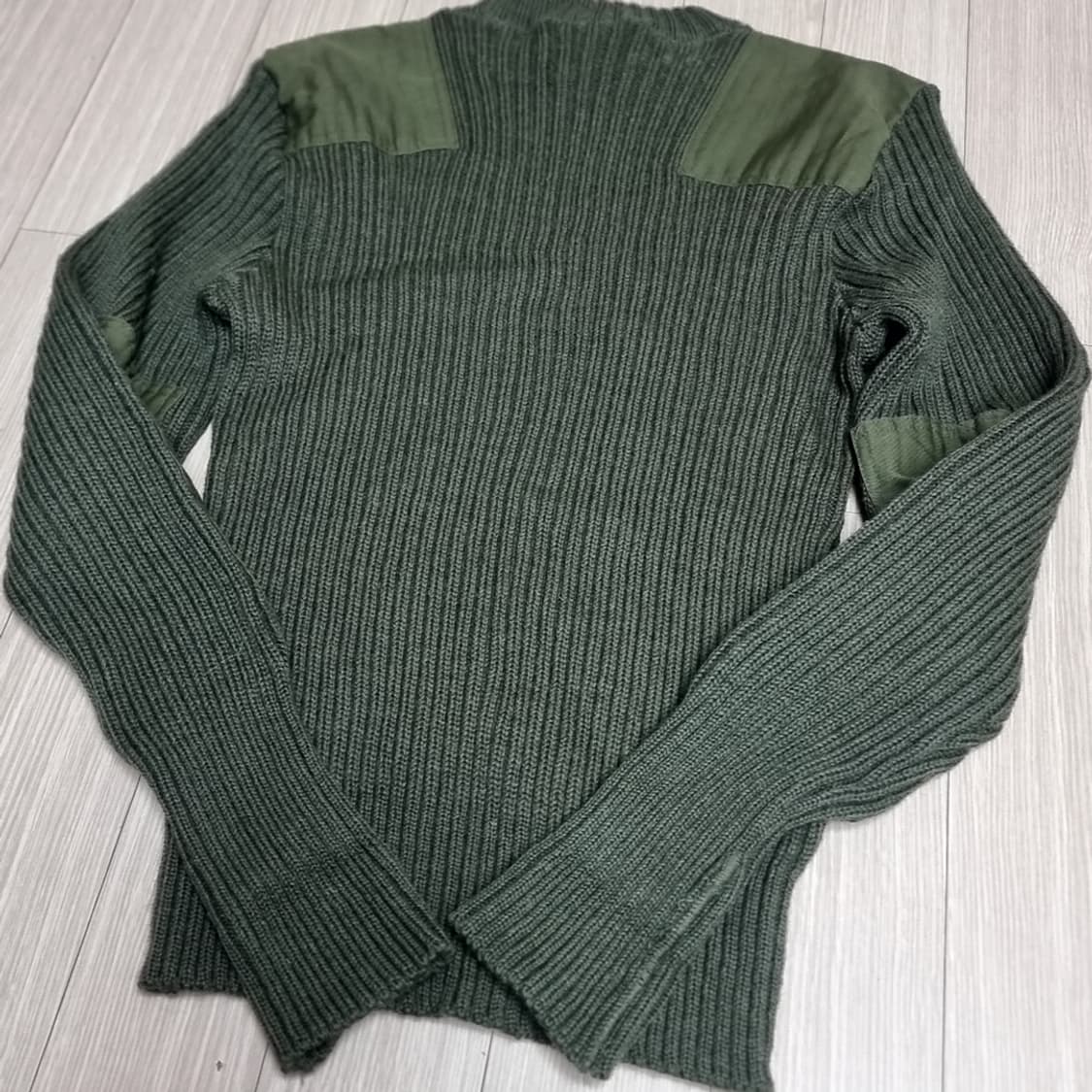 미군 밀리터리 코만도 니트 스웨터 그린(42) 상품이미지4