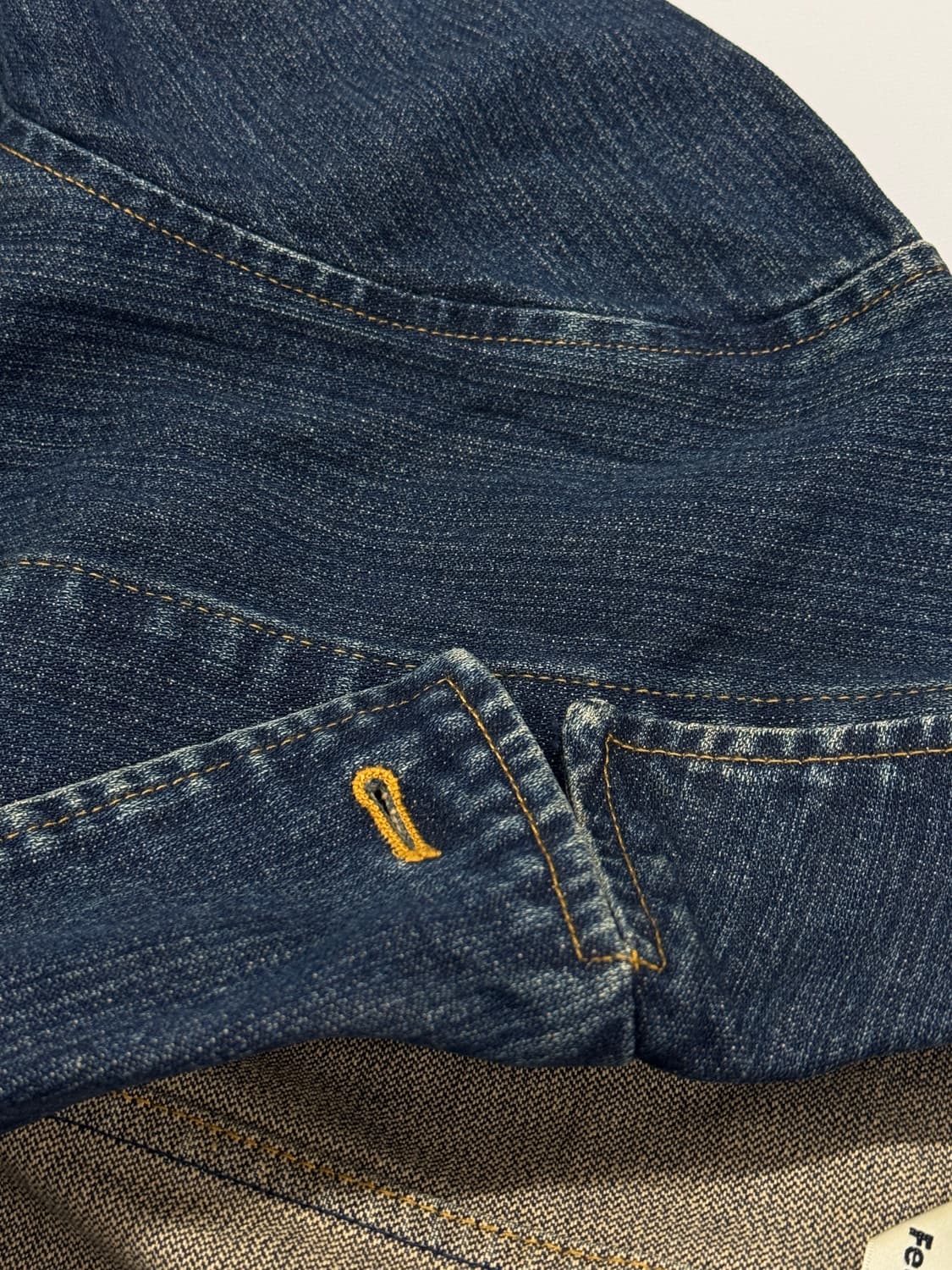 Feel and Ease 일본 버튼 데님 자켓 워싱 중청 보헤미안 정장 상품이미지8