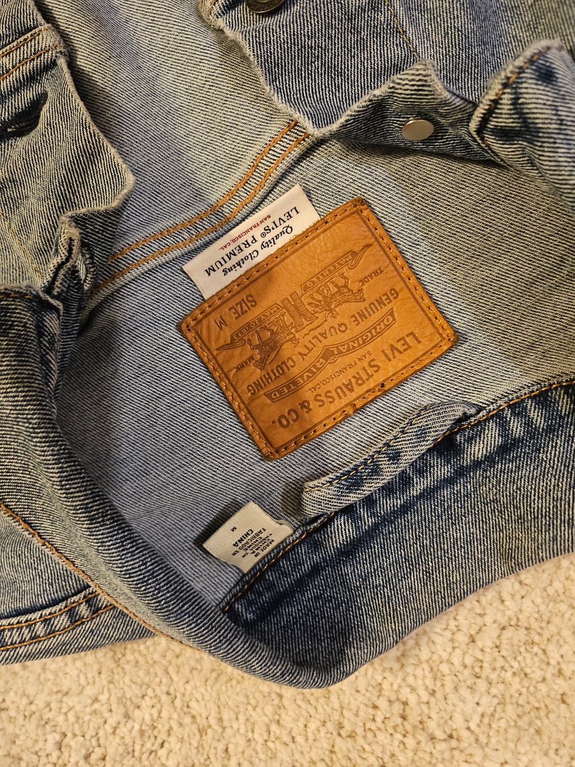 (L-95)리바이스 남성 프리미엄 3세대 데님 트러커 자켓 상품이미지2