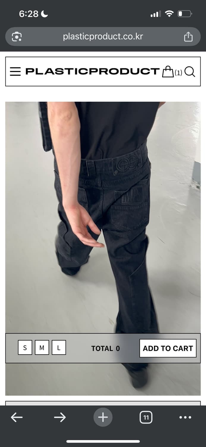 [구매] [M사이즈,블랙] MPa calf pocket pants 상품이미지1