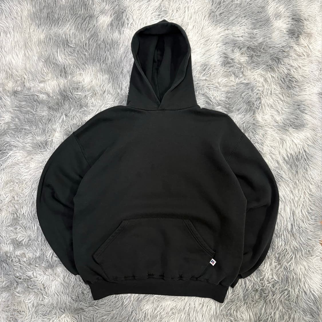 90s 러셀 후드 블랙 Russell Hoodie Black 상품이미지1
