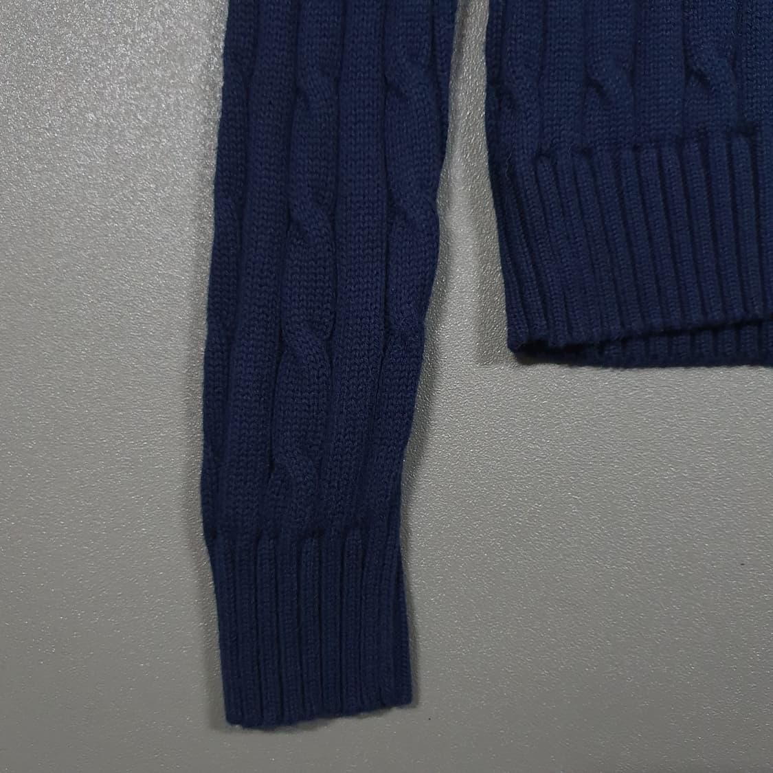 XS) 폴로 랄프로렌 신형 24FW 큐알탭 케이블 니트 꽈배기 스웨터 상품이미지4