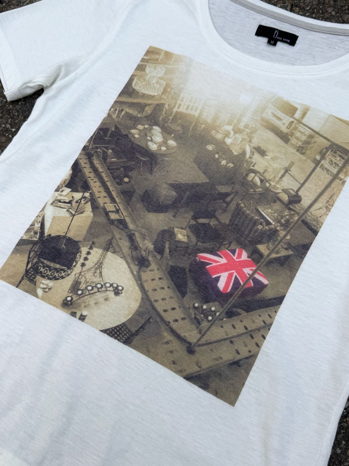 VTG Photo Print Slim T-Shirt  상품이미지3