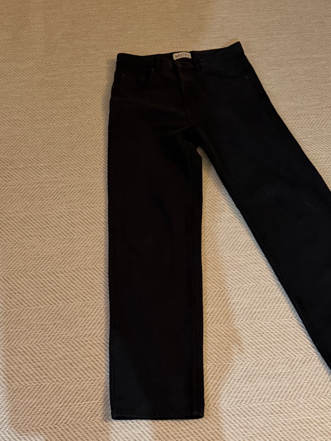25FW 렉토 루즈핏 데님 블랙 M 사이즈  상품이미지3