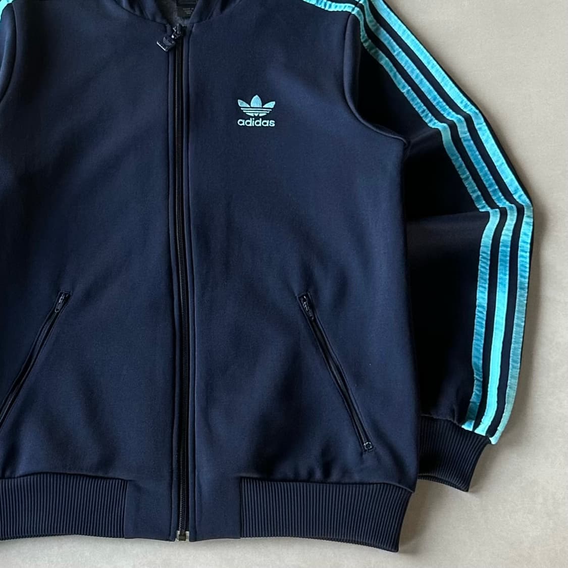 [S]아디다스 후드 플락 네이비 트랙탑 져지  상품이미지4