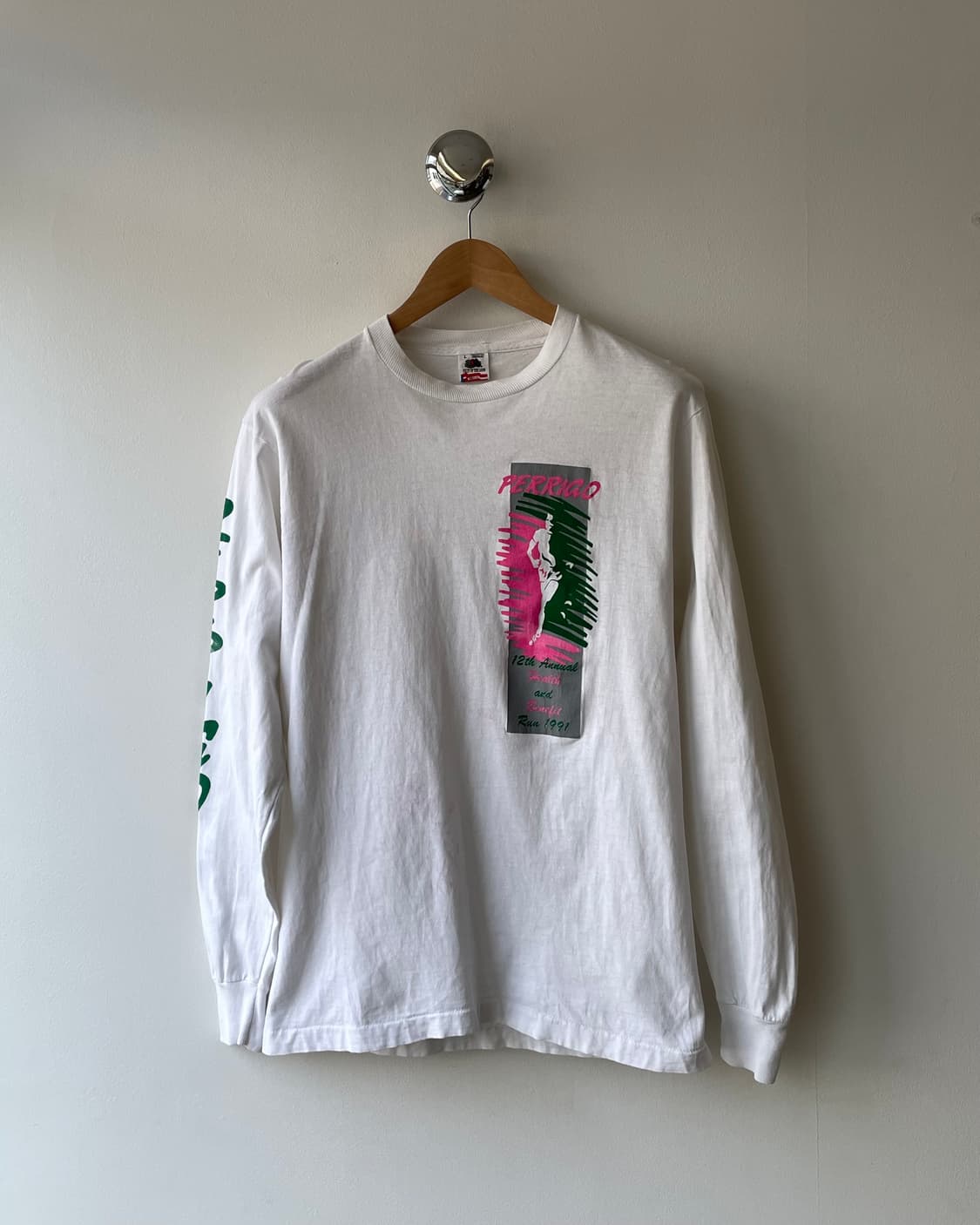 90’s USA “Run” Long sleeve T-shirt 롱슬리브 상품이미지1