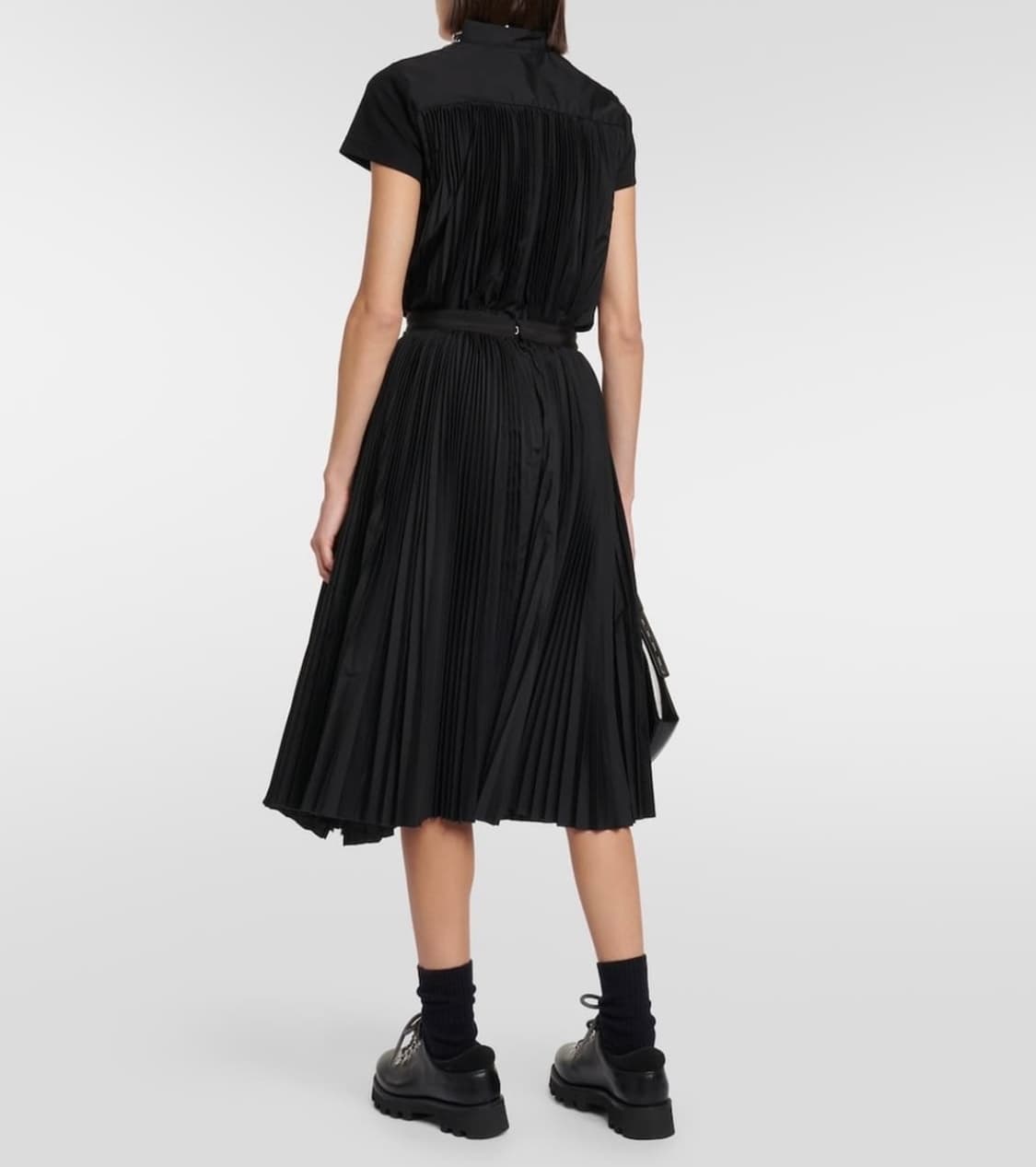 사카이 ZIP 플리츠 스커트 블랙 상품이미지5