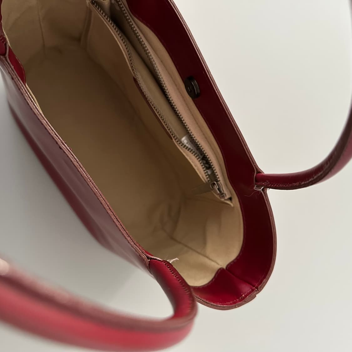 마가렛호웰 margaret howell 소가죽 버건디 토트백 상품이미지7