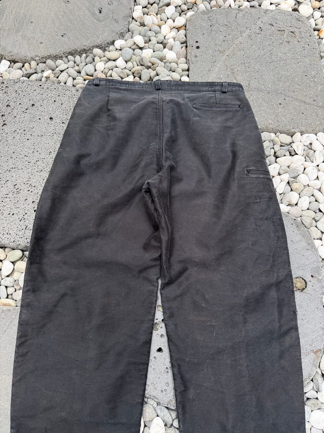 80s DOLMEN BLACK MOLESKIN 블랙몰스킨 프렌치워크팬츠 상품이미지7