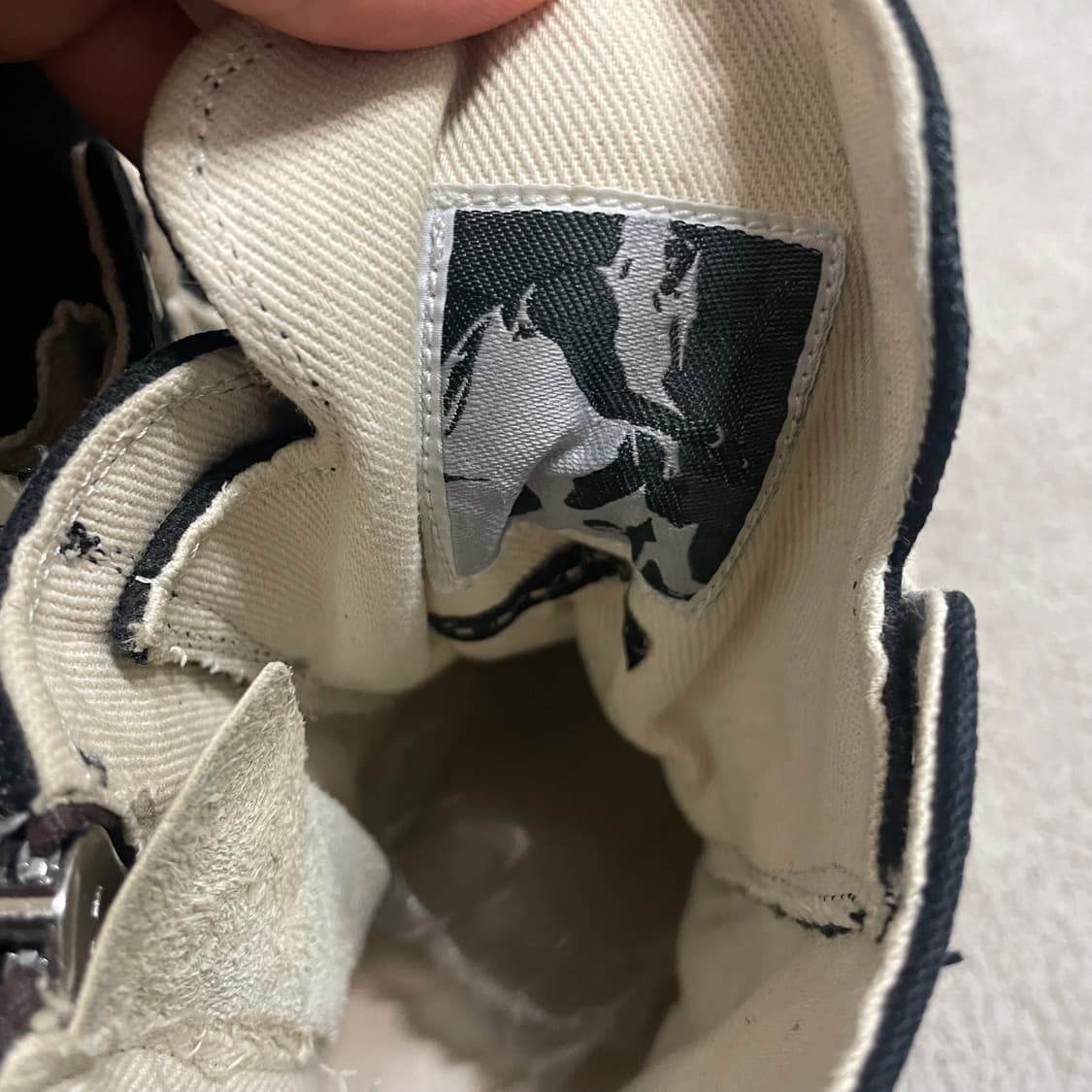 280) 릭오웬스 다크쉐도우 펜타그램 라몬즈 릭컨 하이탑 스니커즈  상품이미지5