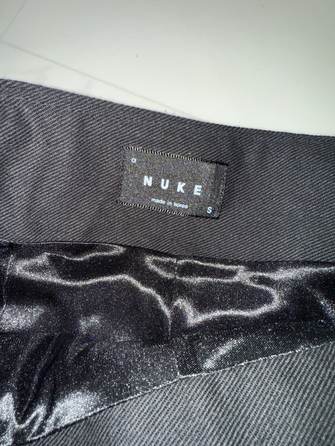 Nuke 새상품 플리츠스커트 블랙 상품이미지2