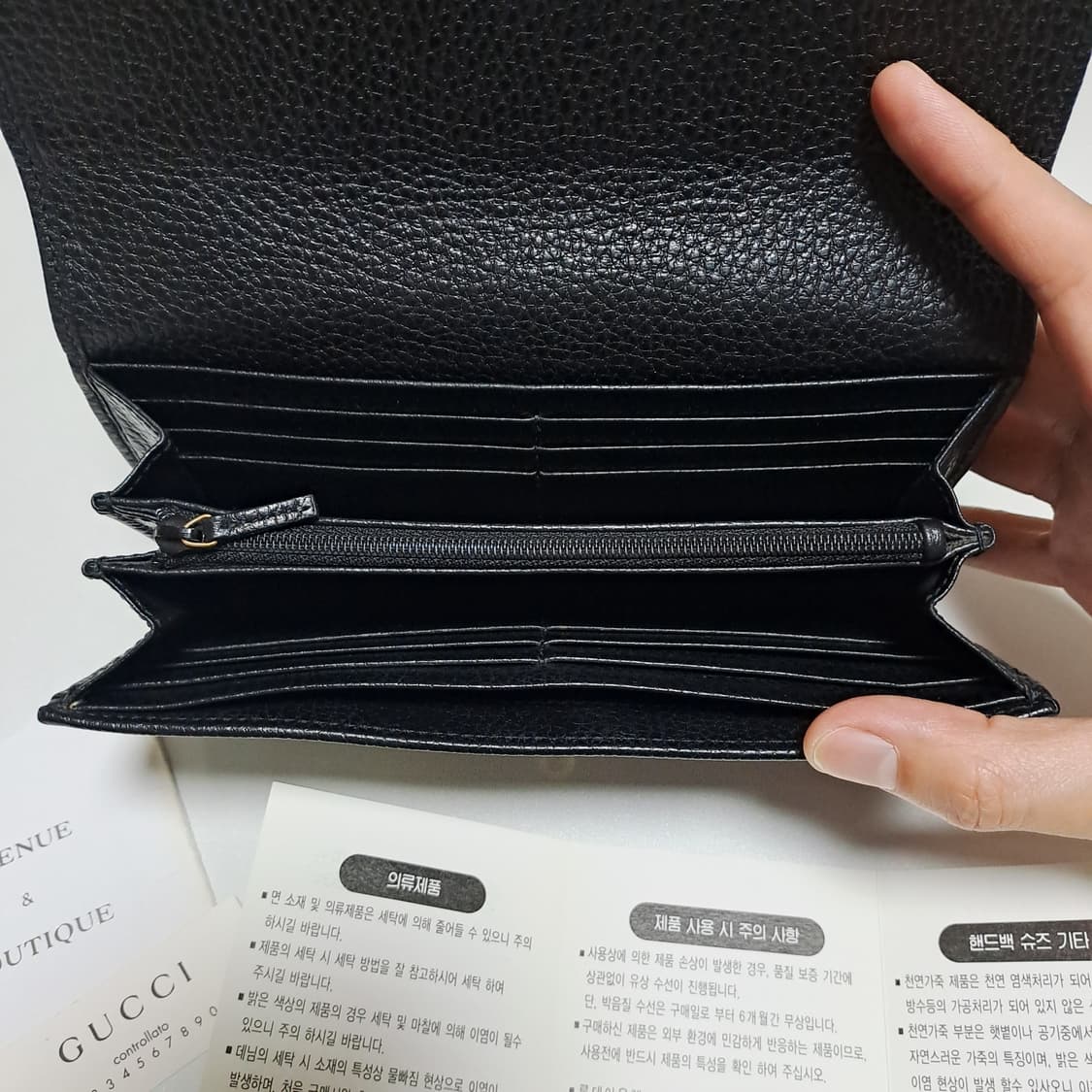 [100%/정품] 구찌 GG 마몽 장지갑 블랙, 구찌지갑,구찌장지갑 상품이미지4