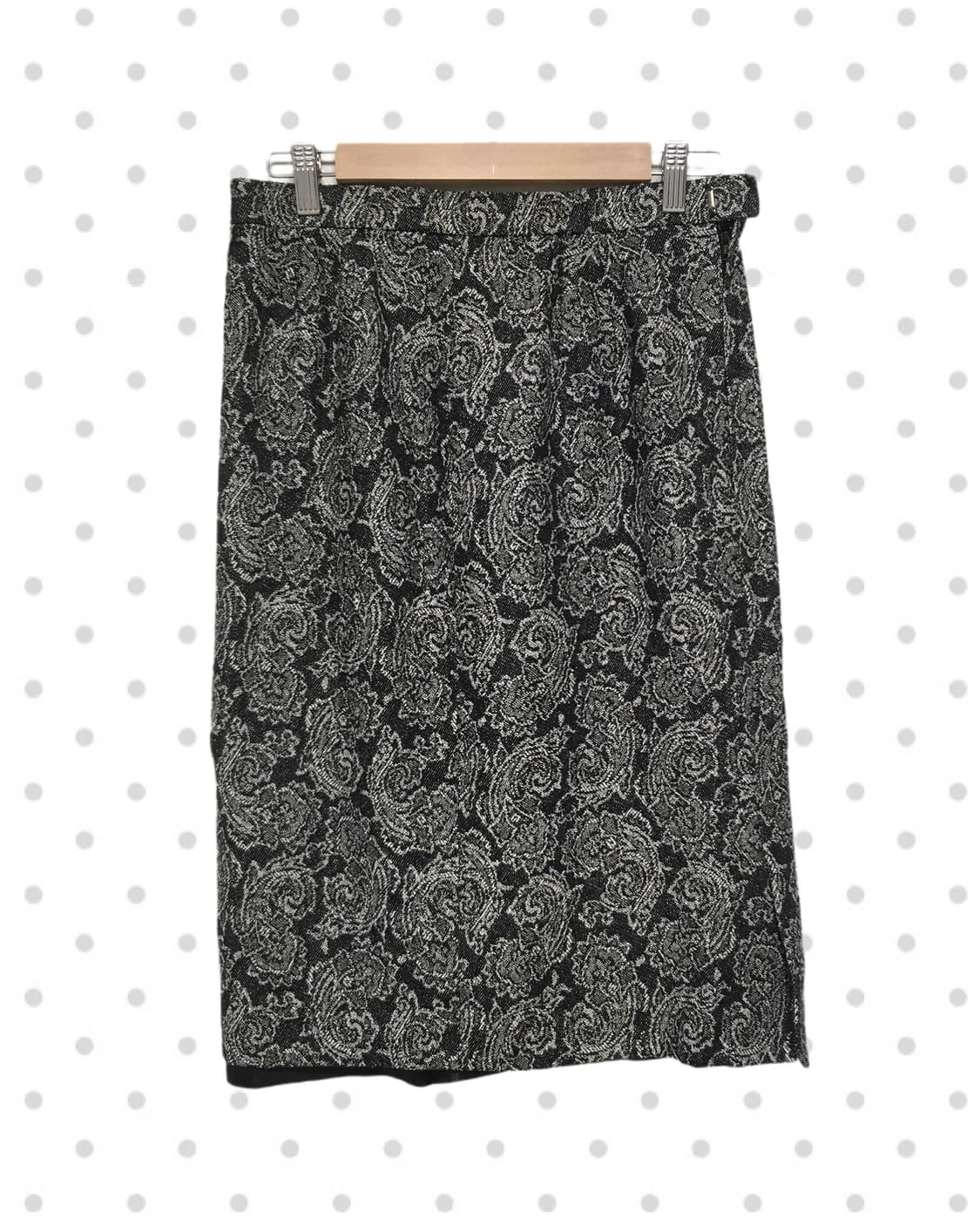 vintage paisley midi skirt black 상품이미지6