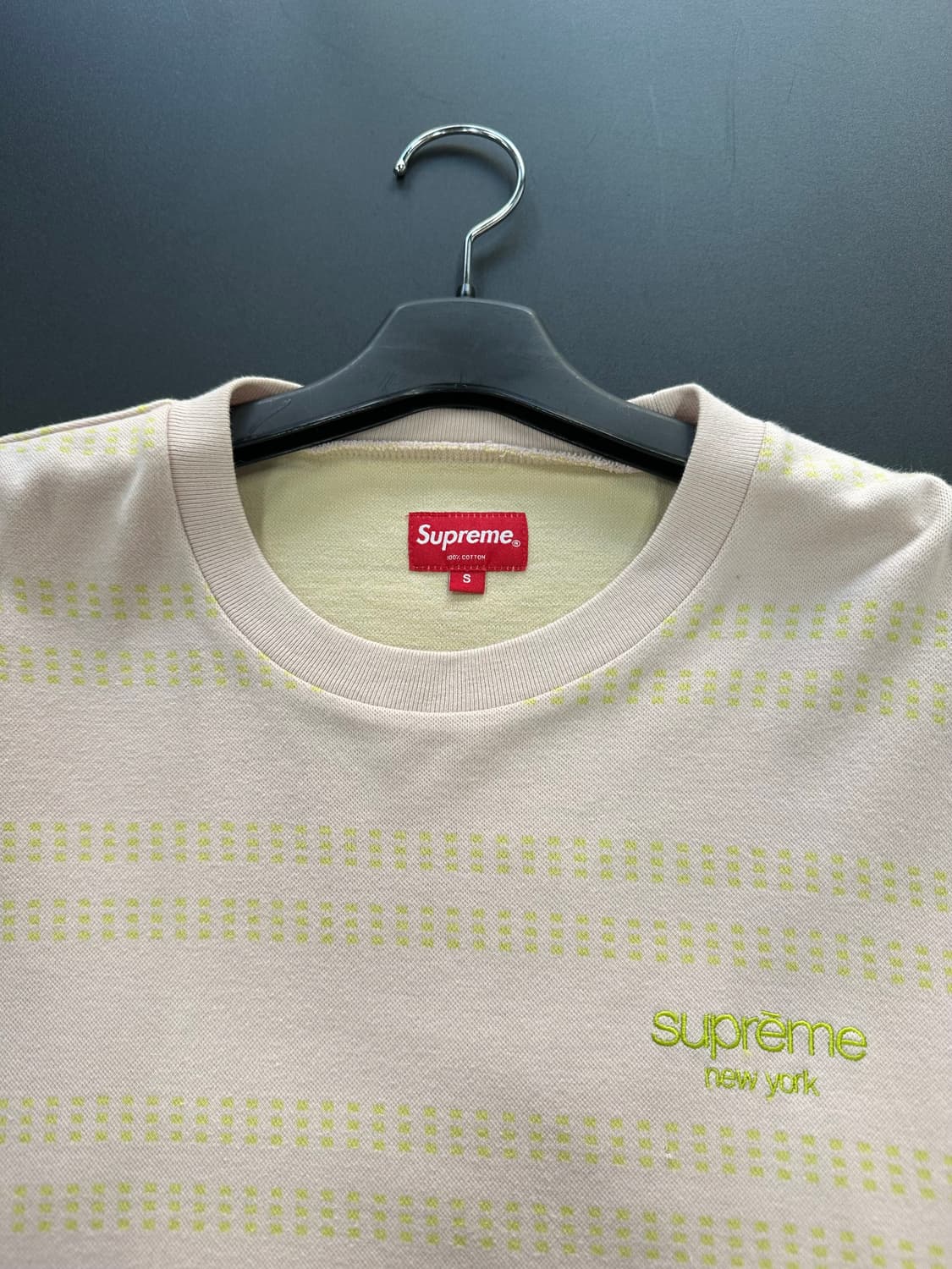 슈프림 18SS 데쉬 스트라이프 크루넥 맨투맨 상품이미지6