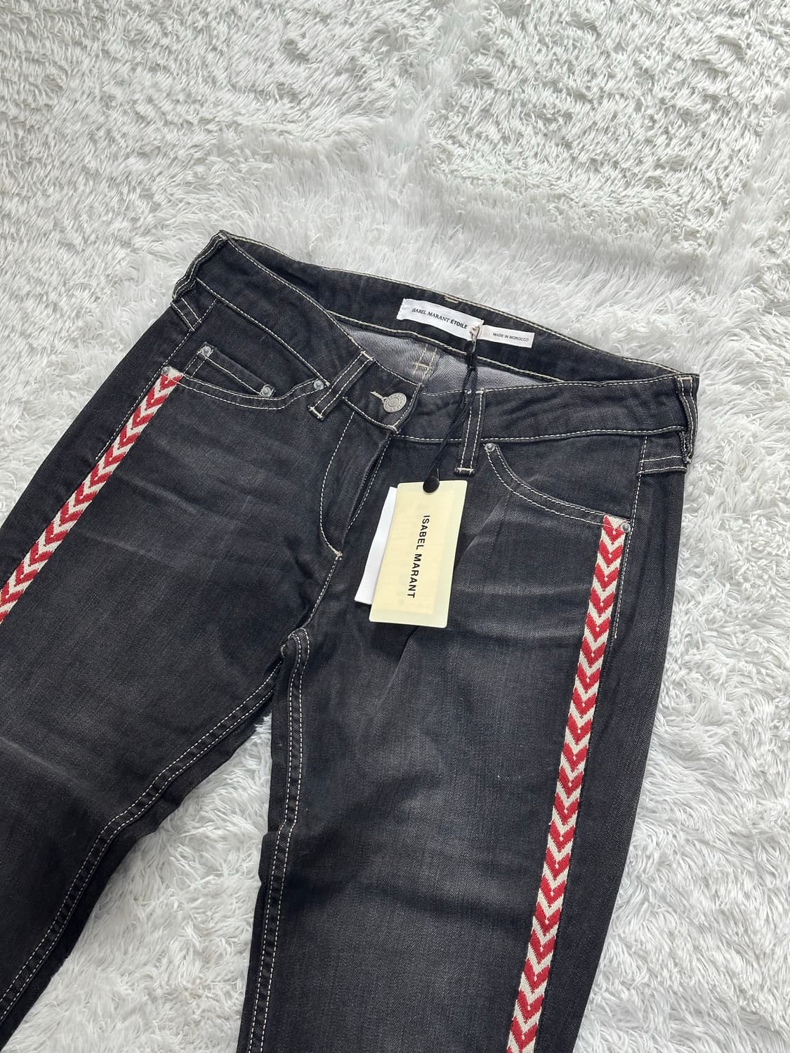 이자벨마랑 에뚜왈 데님 팬츠 블랙  상품이미지1