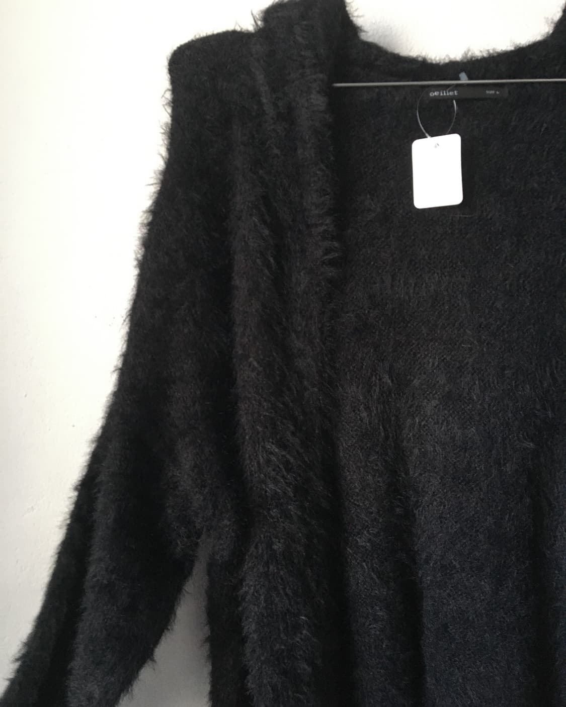 Fluffy hood open cardigan 상품이미지4