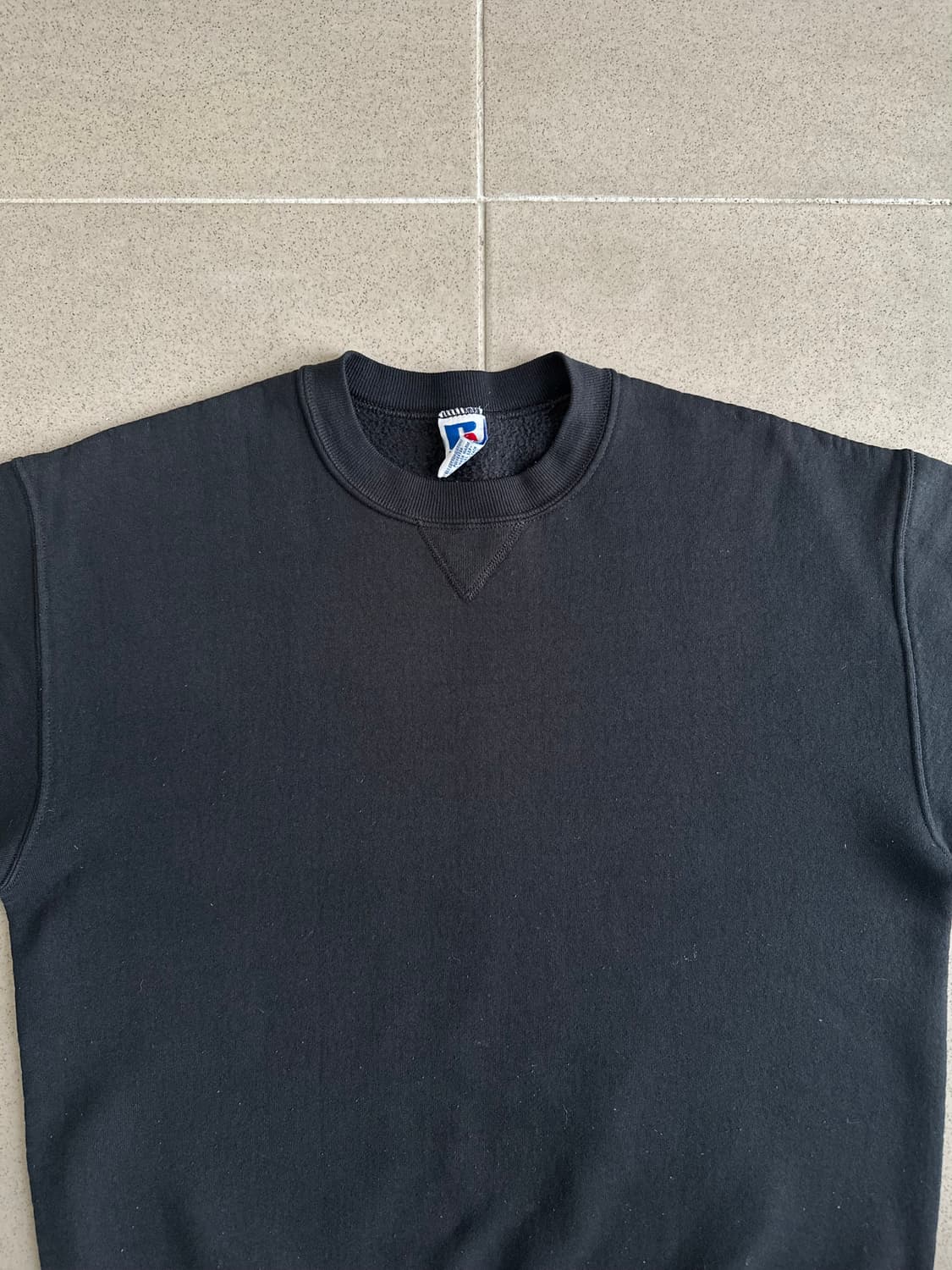 90s 빈티지 러셀 스웻셔츠 블랙 XL USA 상품이미지4