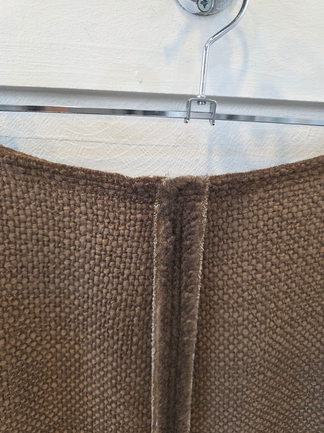 프라다 브라운 알파카울 혼방스커트 40사이즈 상품이미지3