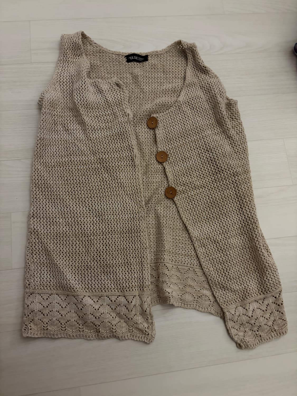 Knit long vest 상품이미지2