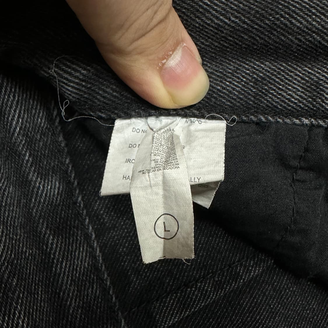 흑청 워싱 데님 디테일 팬츠 상품이미지6