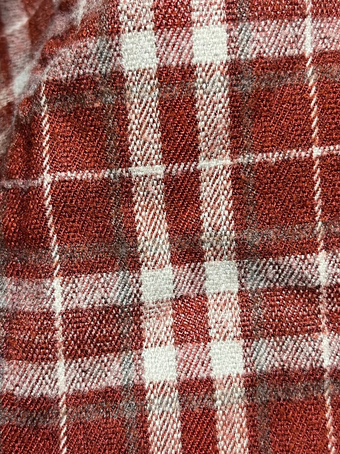 파르티멘토 VTG 워시드 타탄 체크 셔츠 레드 상품이미지3