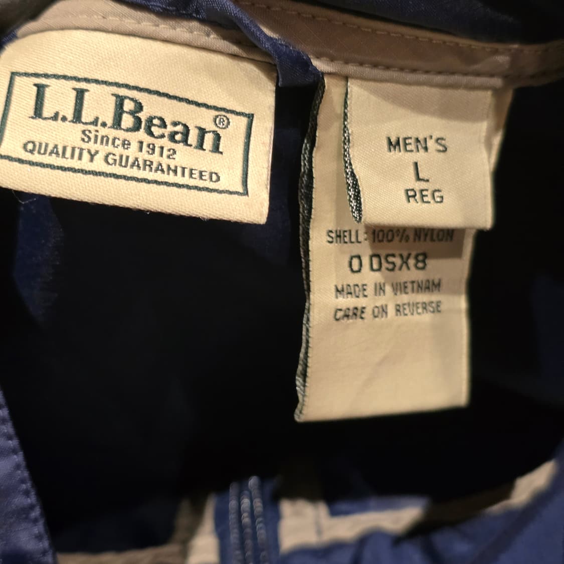 90s L.L.Bean 네이비 후드 아노락 상품이미지6