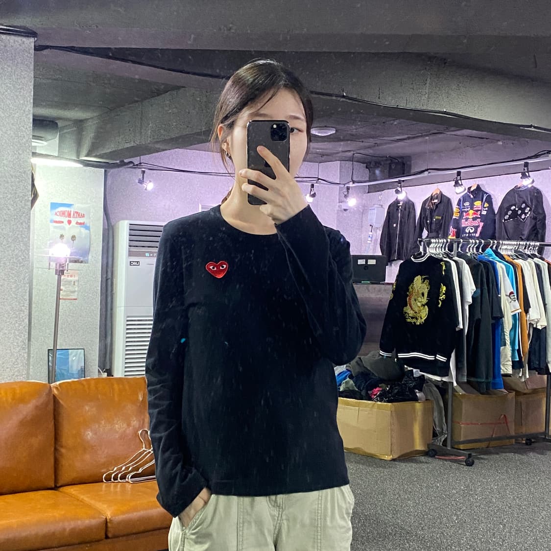 꼼데가르송 블랙 롱슬리브 B2221 상품이미지1