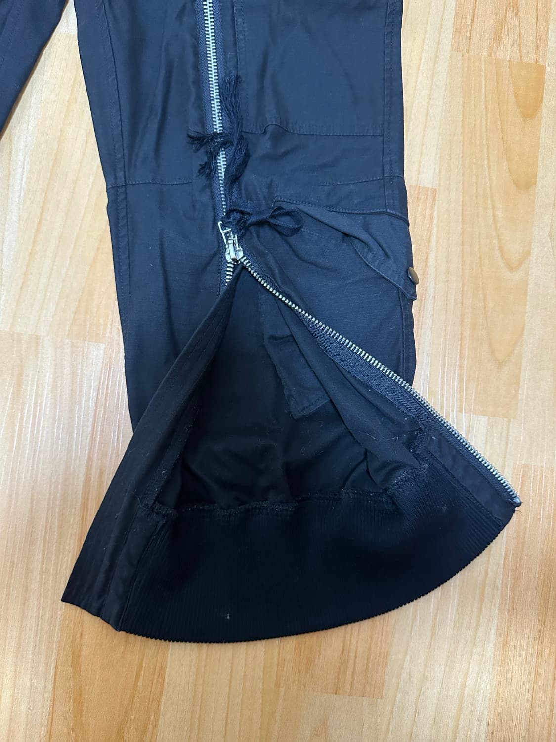 미하라 야스히로 MMY 블랙 지퍼 카고 조거팬츠 상품이미지3