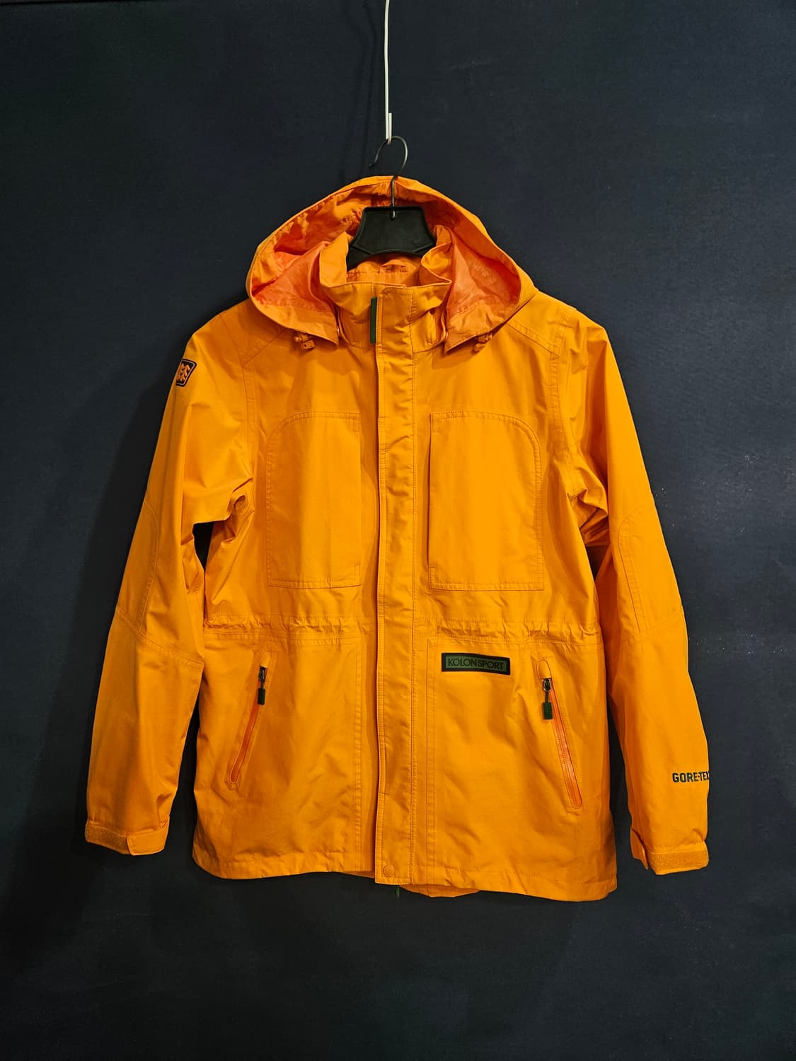 코오롱스포츠 고어텍스 오렌지 남성 100 등산복 바람막이 자켓  상품이미지1