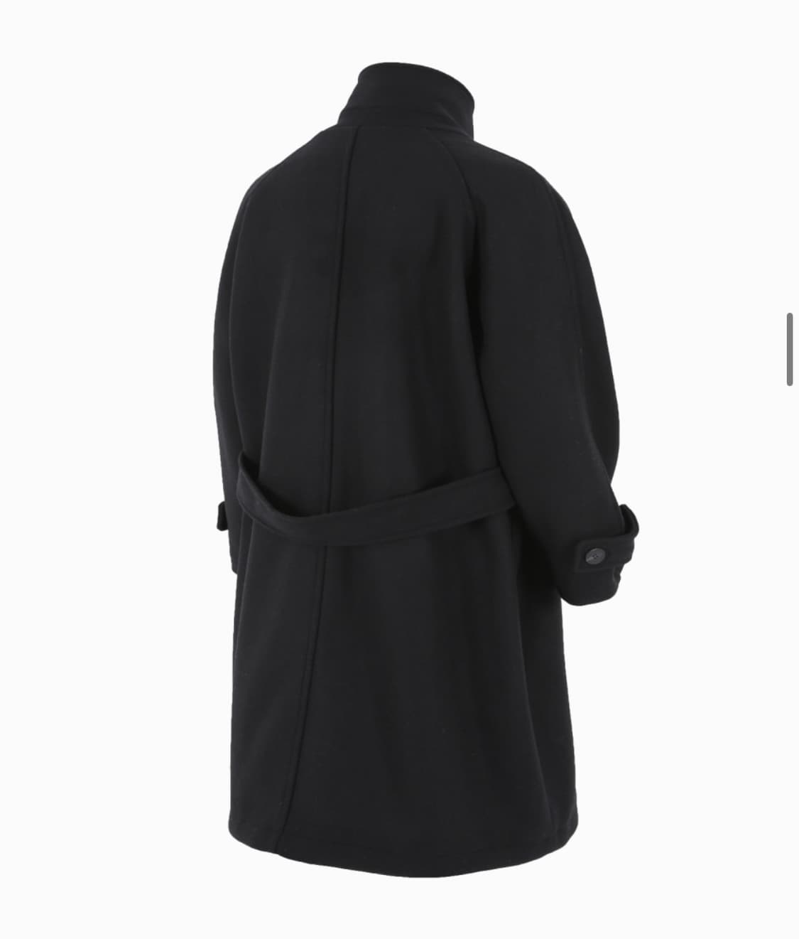 로어링라드 울 오버 발마칸 코트 블랙 M 상품이미지5