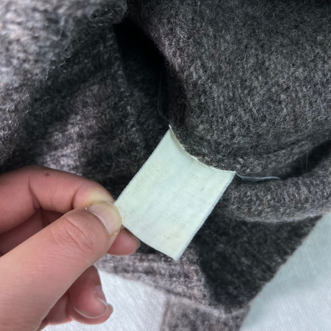 W 90 APC 아페쎄 00s 헨리넥 램스울 니트 상품이미지4