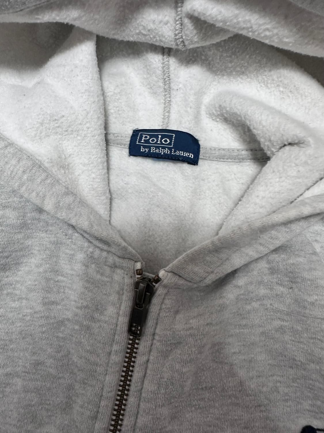 폴로 랄프로렌 빅포니 회색 후드집업 상품이미지5
