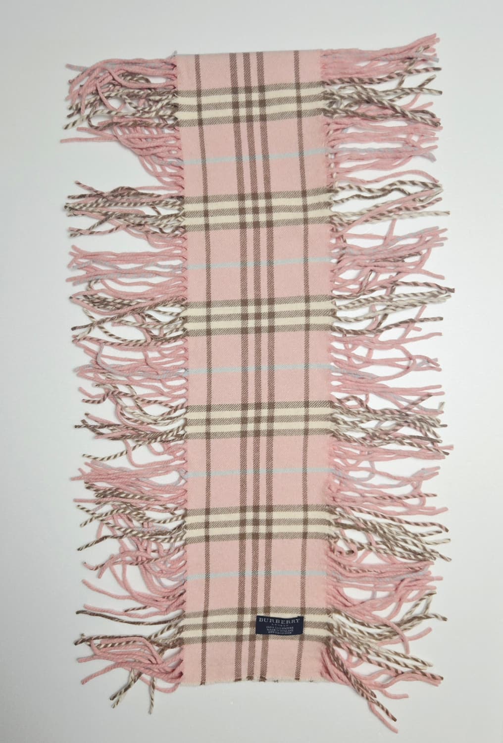 버버리 핑크 희귀템 캐시미어100 머플러 목도리 숄 상품이미지7