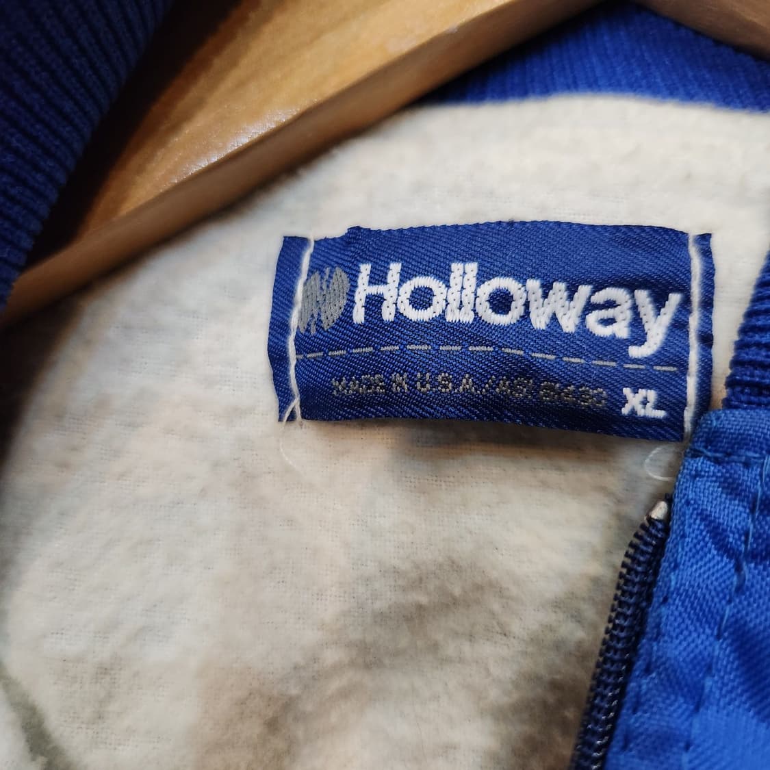 USA 90s 할로웨이 새틴 아노락 자켓 XL 바시티 상품이미지3