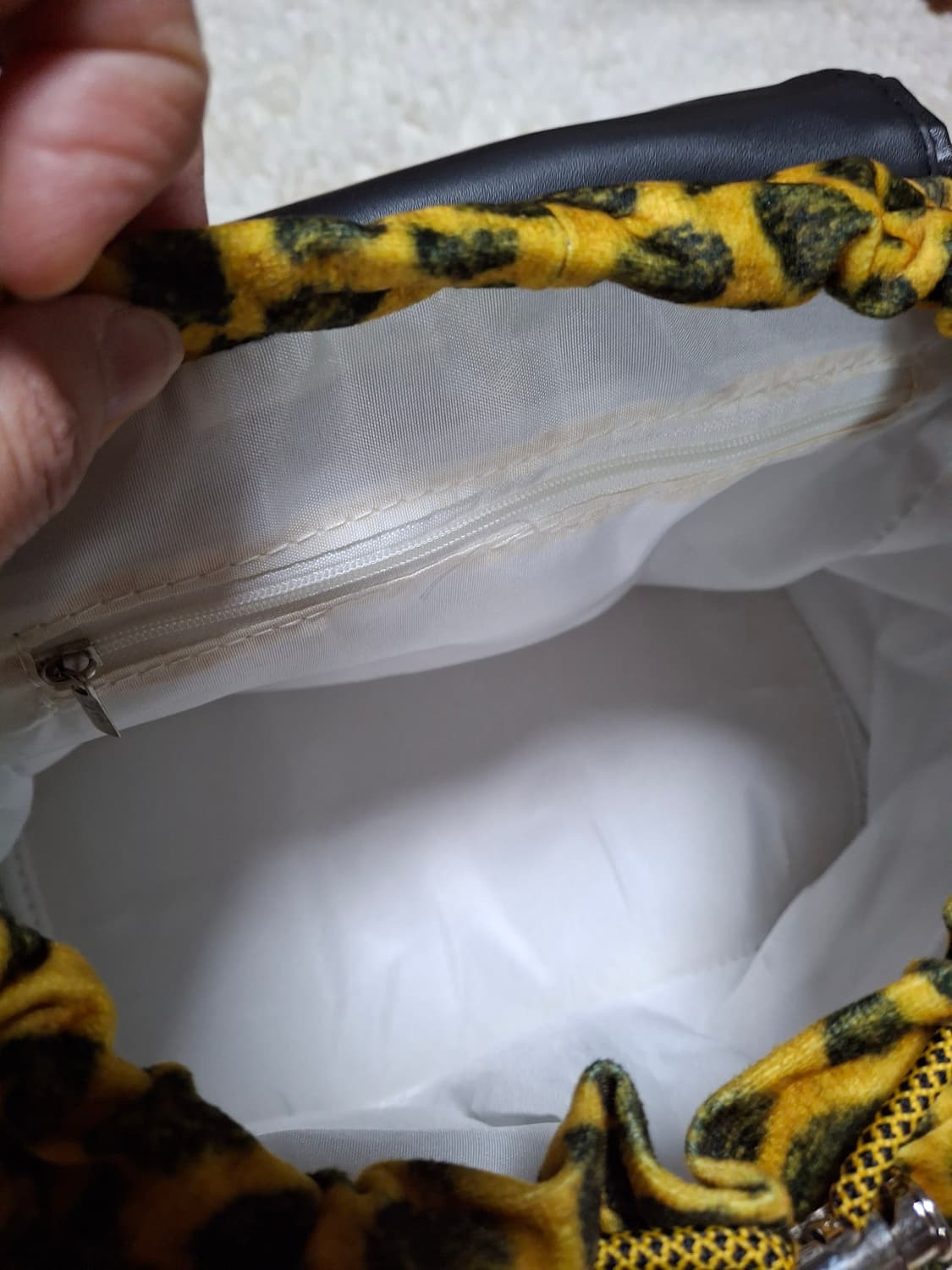 (마지막특가) 레오파드 미니백팩 옐로우 새상품 상품이미지5