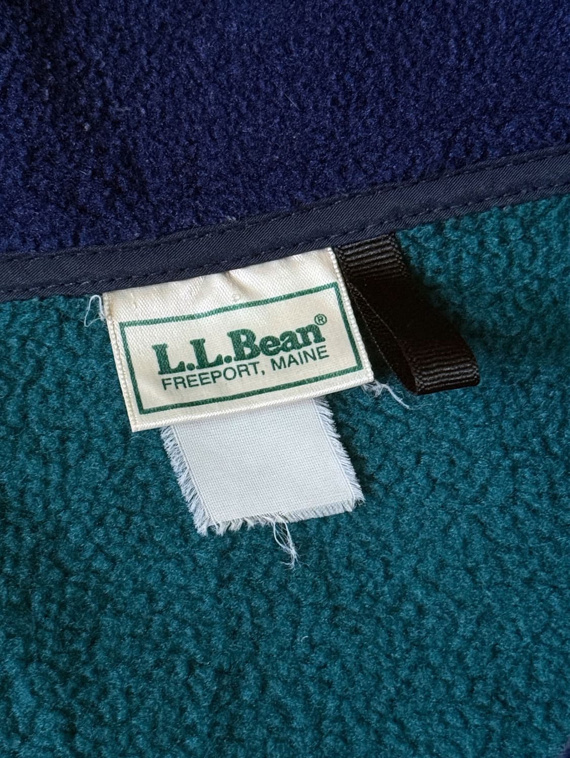 90s USA 엘엘빈 딥파일 플리스 집업 자켓 (105-110) 상품이미지3