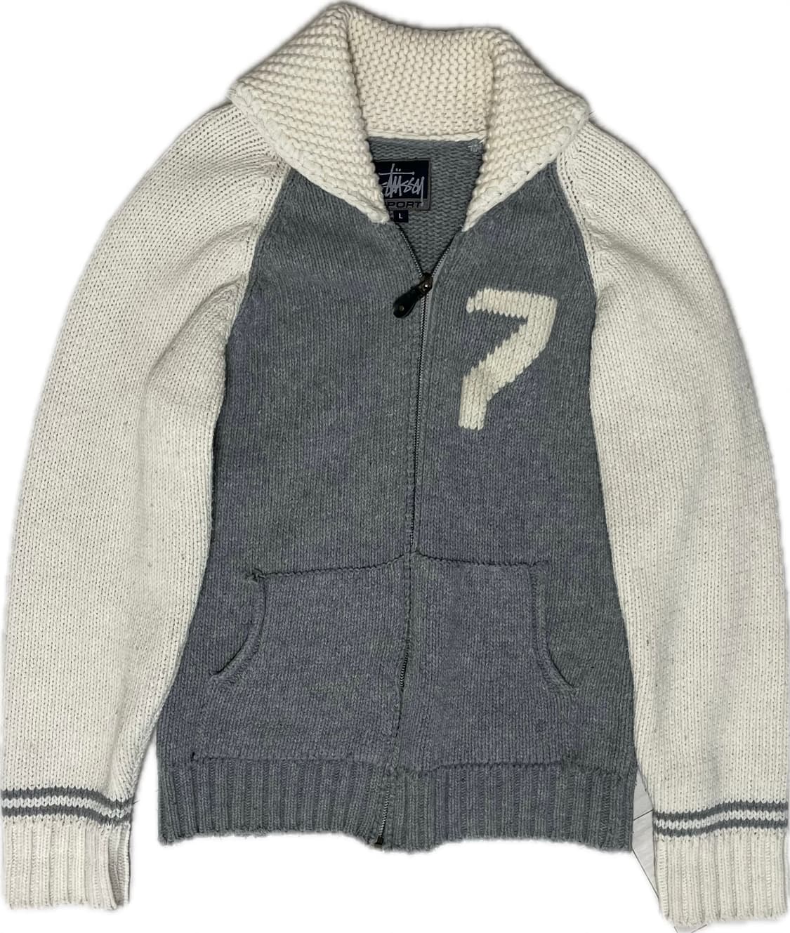 스투시 니트 집업 상품이미지1