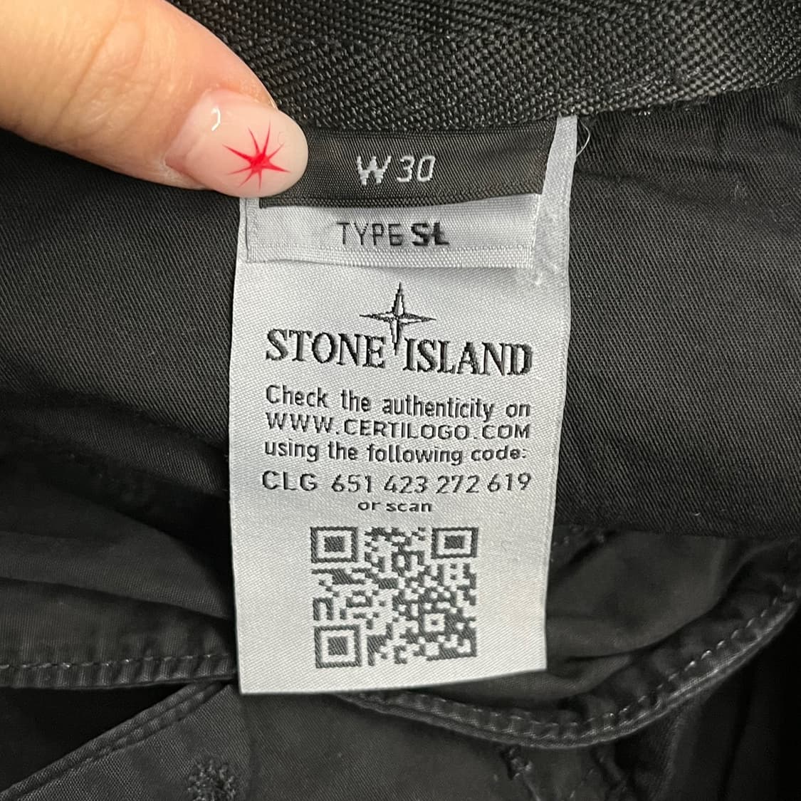 [정품/30] 스톤아일랜드 블랙 와펜 카고 반바지 b18 상품이미지7