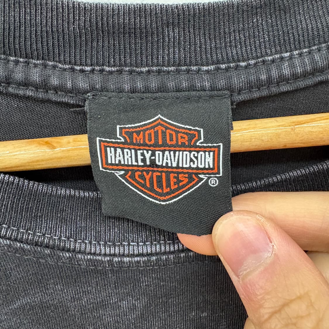 할리데이비슨 블랙 워싱 티셔츠 남성 XL 상품이미지4