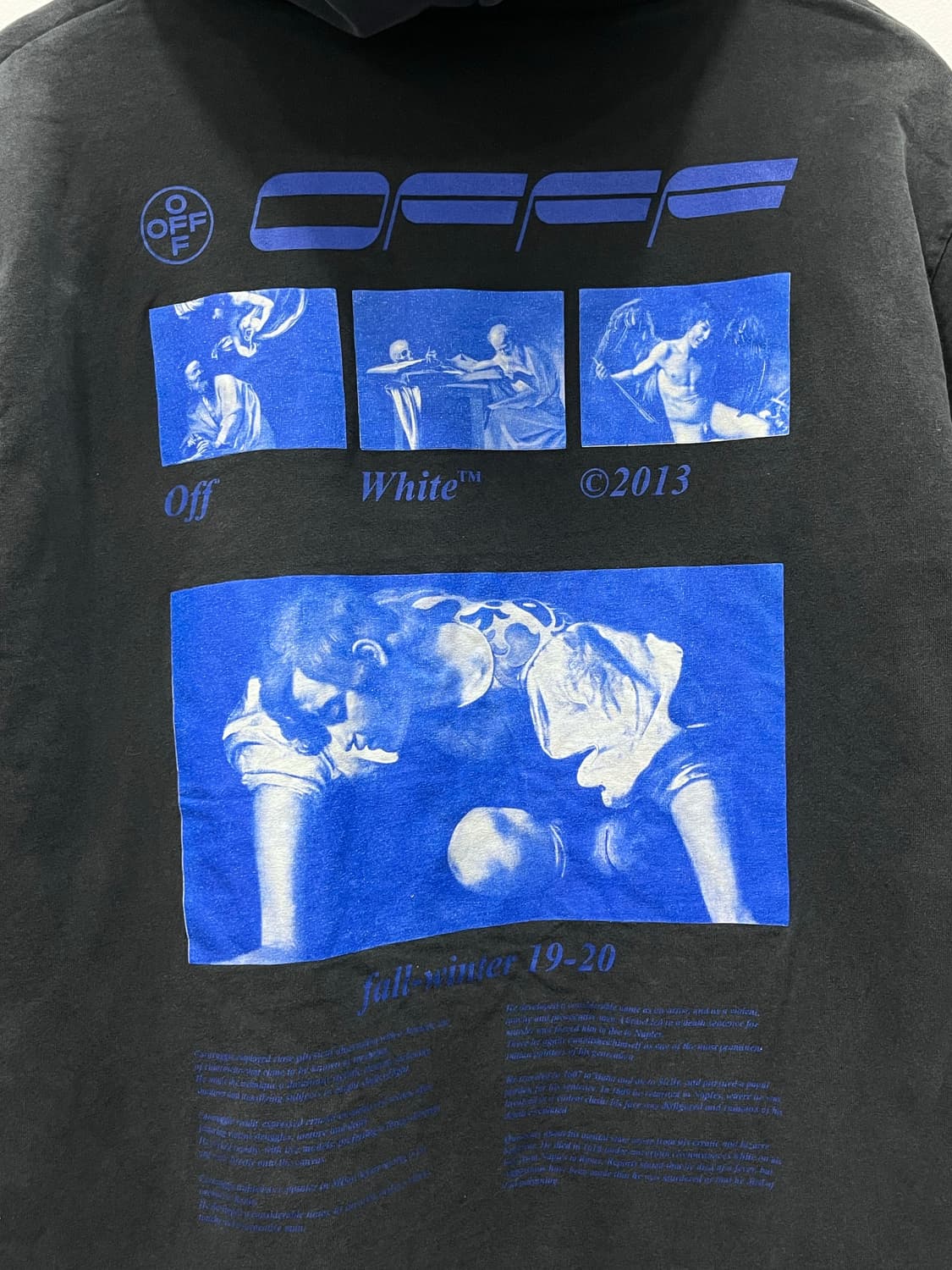 오프화이트 하드코어 카라바 레이어드 워싱 후드티 M 상품이미지6