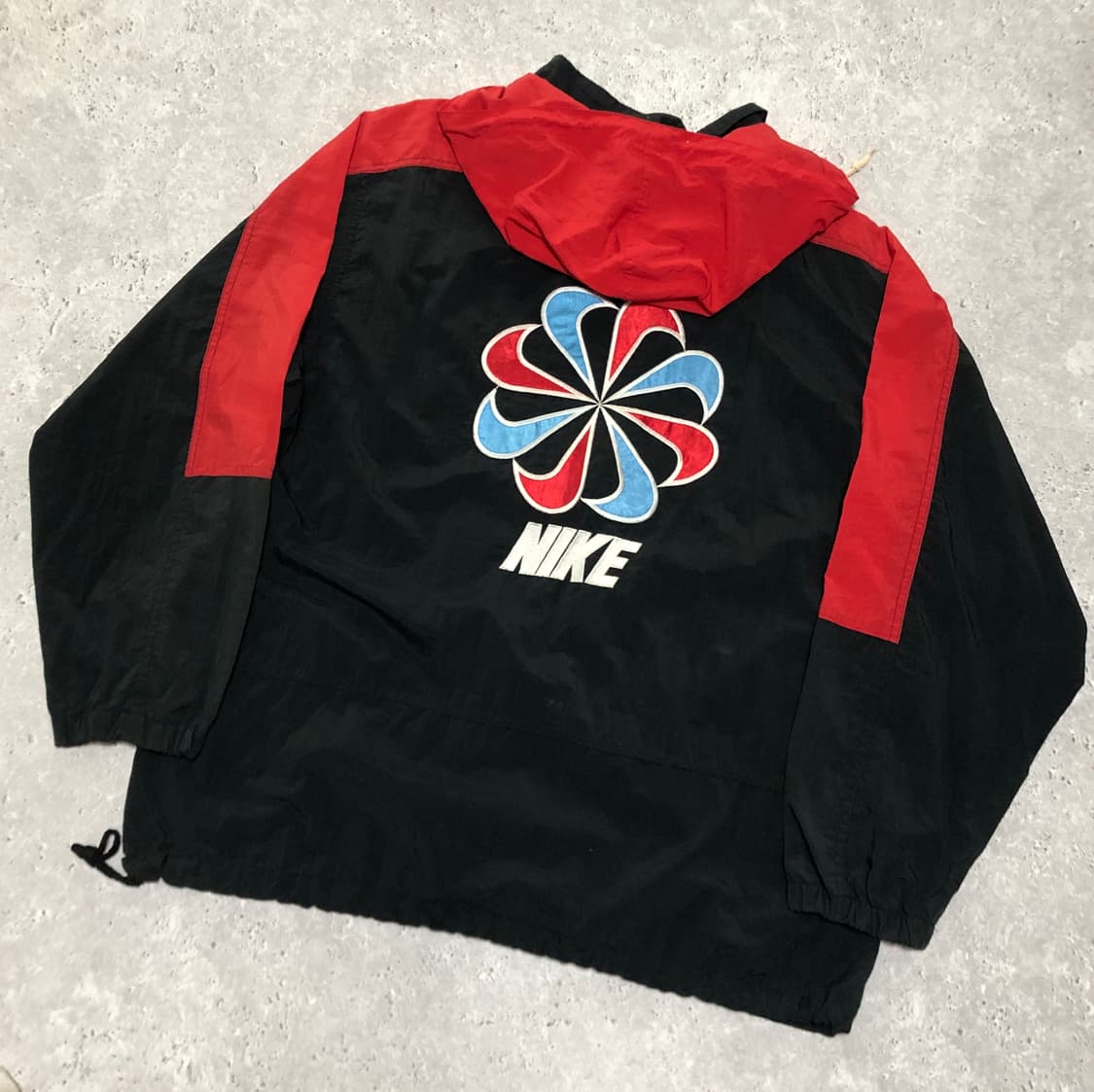 나이키 90s 대장 바람막이 자켓 희귀 스우시 검빨 상품이미지1