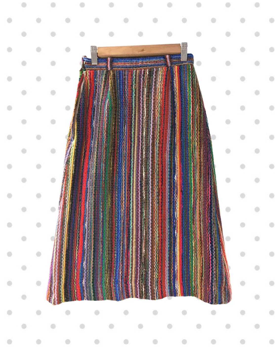 vintage ethnic stripe long skirt multi 상품이미지7