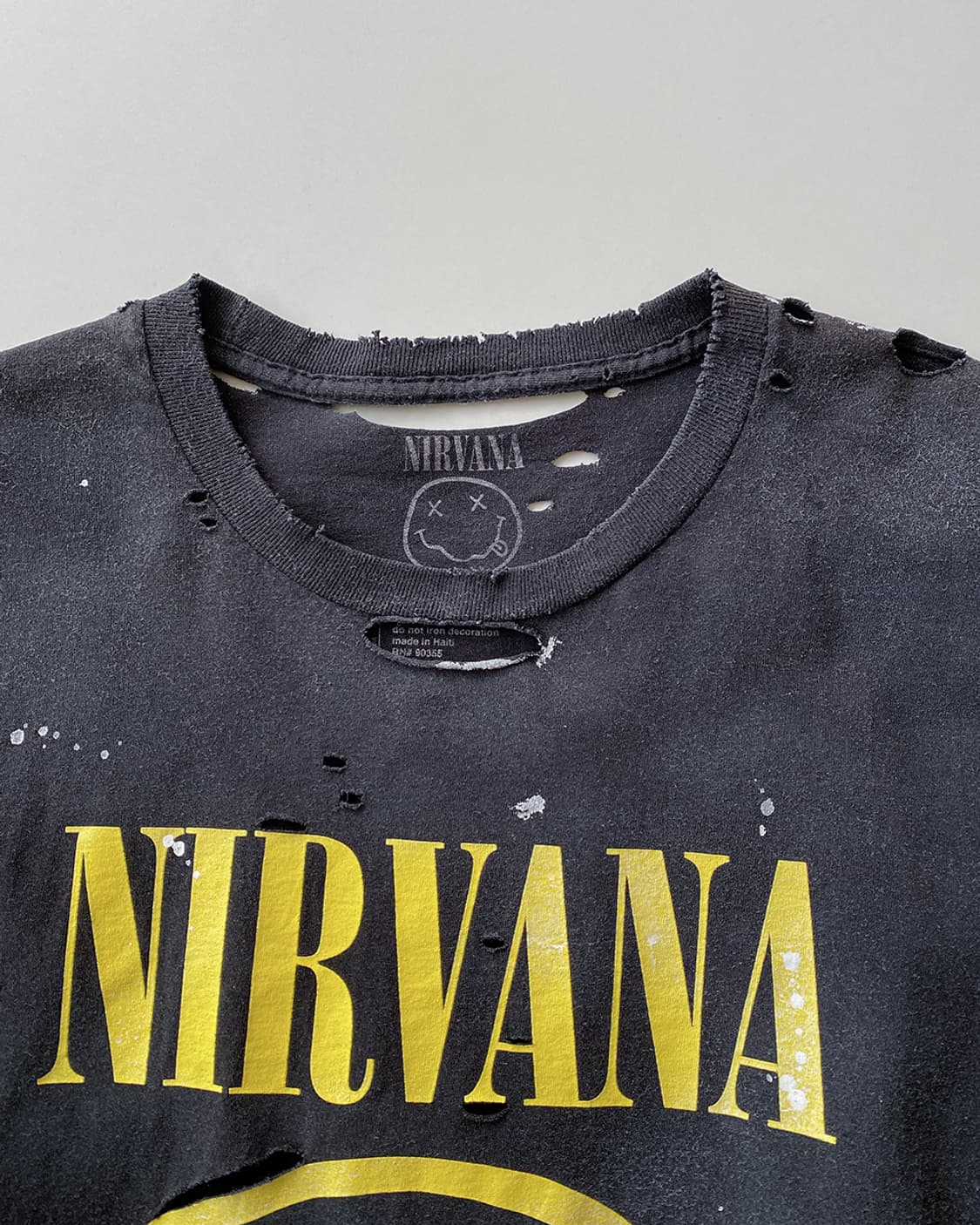 너바나 디스트로이드 페인팅 반팔티 상품이미지3