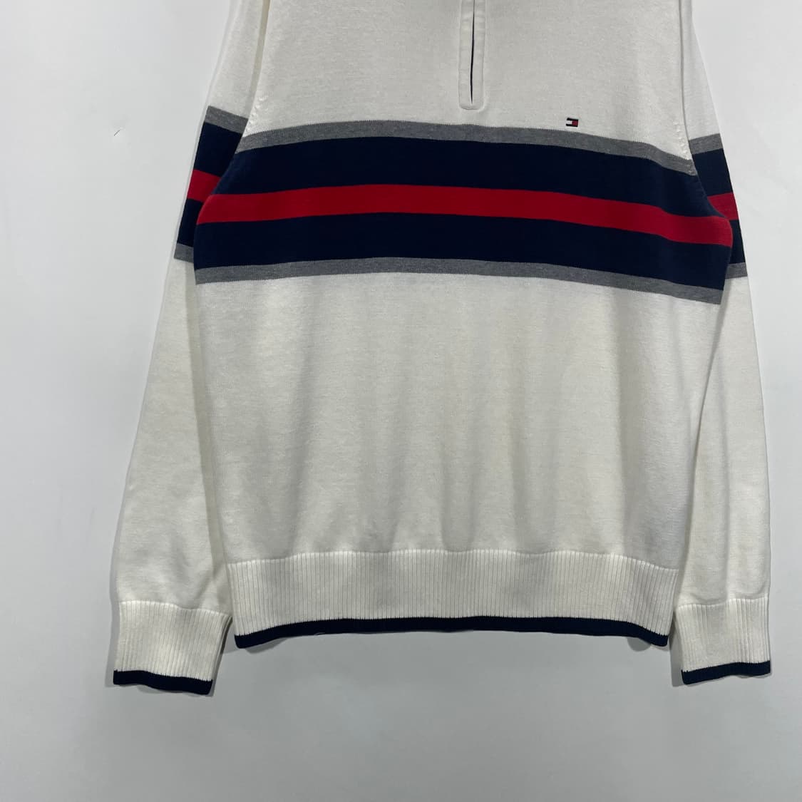타미힐피거 반집업 코튼 니트 상품이미지3